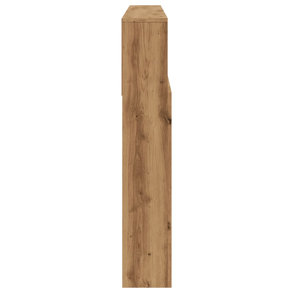 vidaXL Tăblie pat dulap stejar artizanal 160x19x103,5cm lemn prelucrat vidaXL Tăblie pat dulap stejar artizanal 160x19x103,5cm lemn prelucrat