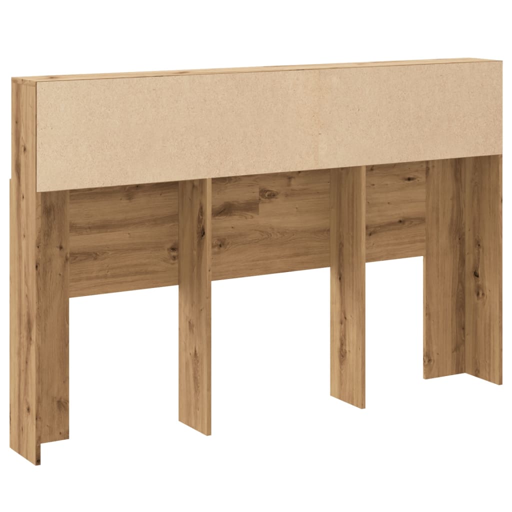 vidaXL Tăblie pat dulap stejar artizanal 160x19x103,5cm lemn prelucrat vidaXL Tăblie pat dulap stejar artizanal 160x19x103,5cm lemn prelucrat