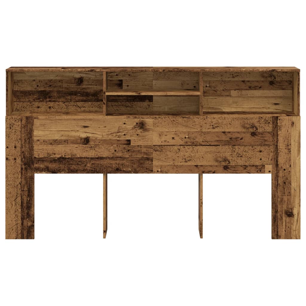 vidaXL Tăblie pat cu dulap, lemn vechi 180x19x103,5 cm lemn prelucrat vidaXL Tăblie pat cu dulap, lemn vechi 180x19x103,5 cm lemn prelucrat