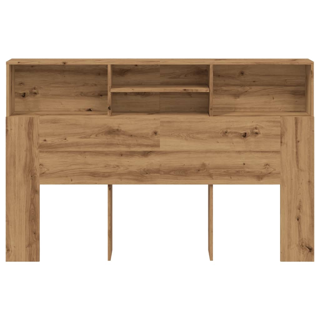 vidaXL Tăblie pat dulap stejar artizanal 180x19x103,5cm lemn prelucrat vidaXL Tăblie pat dulap stejar artizanal 180x19x103,5cm lemn prelucrat