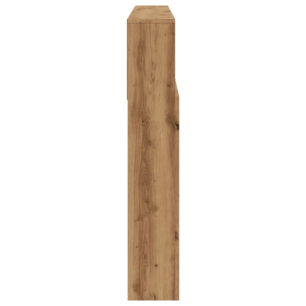 vidaXL Tăblie pat dulap stejar artizanal 180x19x103,5cm lemn prelucrat vidaXL Tăblie pat dulap stejar artizanal 180x19x103,5cm lemn prelucrat