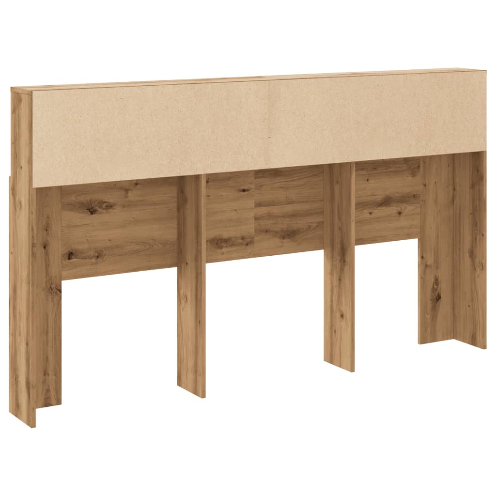 vidaXL Tăblie pat dulap stejar artizanal 180x19x103,5cm lemn prelucrat vidaXL Tăblie pat dulap stejar artizanal 180x19x103,5cm lemn prelucrat