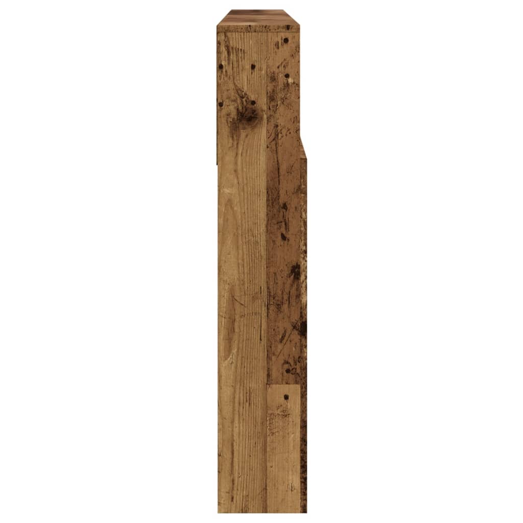 vidaXL Tăblie pat cu dulap, lemn vechi 200x19x103,5 cm lemn prelucrat vidaXL Tăblie pat cu dulap, lemn vechi 200x19x103,5 cm lemn prelucrat