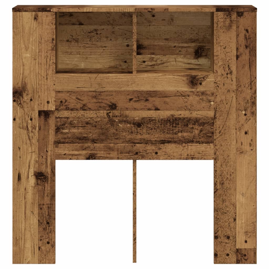 vidaXL Tăblie pat cu dulap, lemn vechi 100x18,5x102,5 cm lemn prelucrat vidaXL Tăblie pat cu dulap, lemn vechi 100x18,5x102,5 cm lemn prelucrat