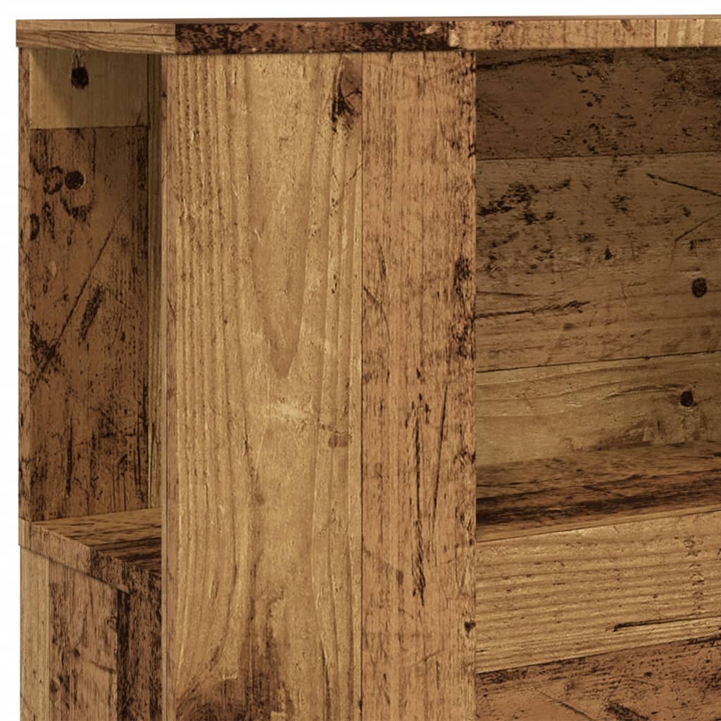 vidaXL Tăblie pat cu dulap, lemn vechi 100x18,5x102,5 cm lemn prelucrat vidaXL Tăblie pat cu dulap, lemn vechi 100x18,5x102,5 cm lemn prelucrat