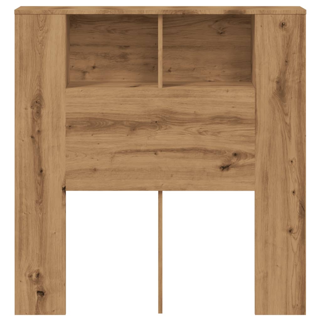 vidaXL Tăblie pat dulap stejar artizanal 100x18,5x102,5cm lemn prelucrat vidaXL Tăblie pat dulap stejar artizanal 100x18,5x102,5cm lemn prelucrat