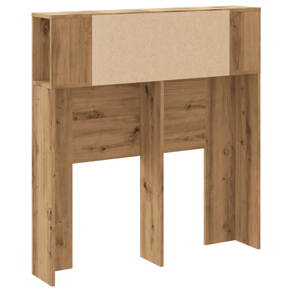 vidaXL Tăblie pat dulap stejar artizanal 100x18,5x102,5cm lemn prelucrat vidaXL Tăblie pat dulap stejar artizanal 100x18,5x102,5cm lemn prelucrat