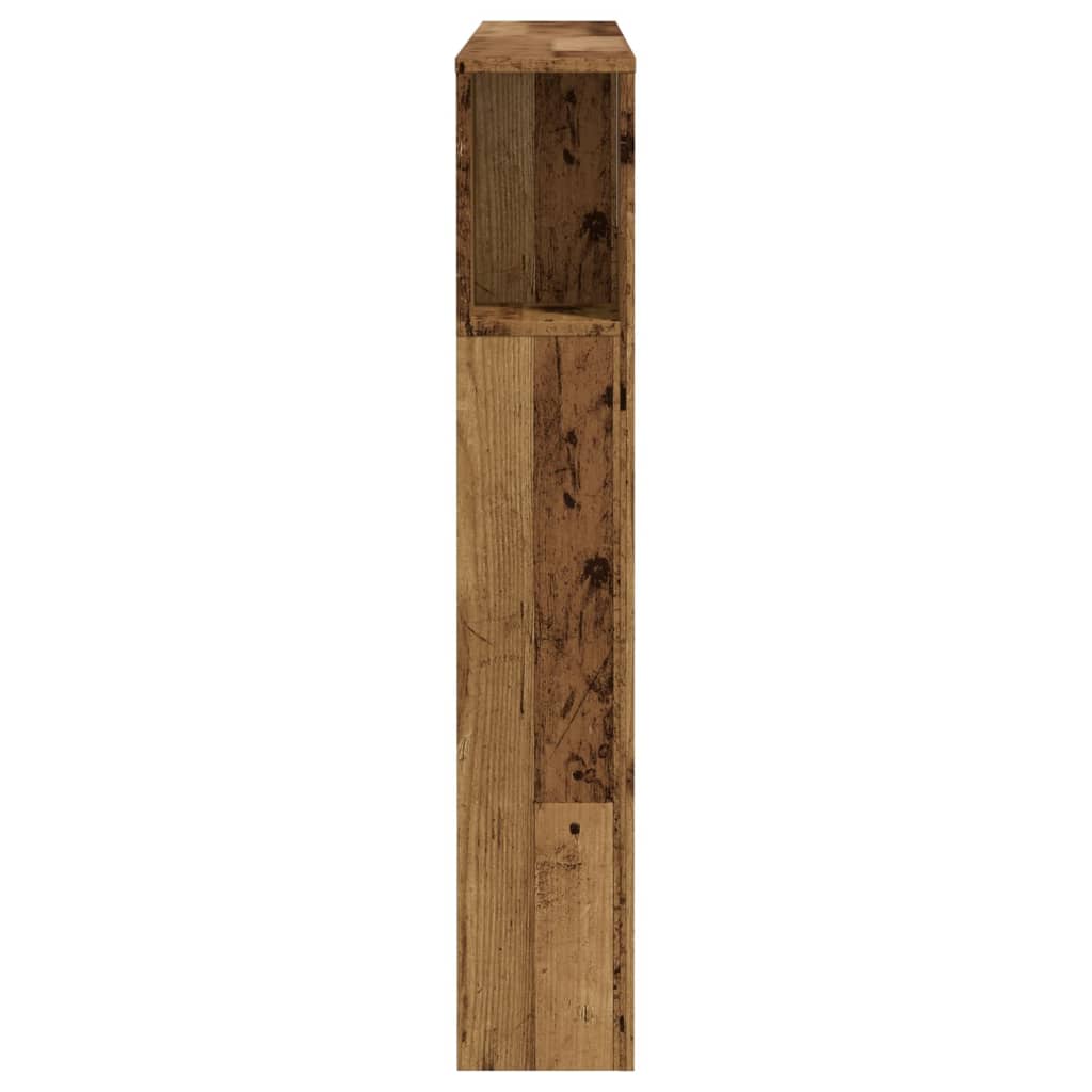 vidaXL Tăblie pat cu dulap, lemn vechi 120x19x104,5 cm lemn prelucrat vidaXL Tăblie pat cu dulap, lemn vechi 120x19x104,5 cm lemn prelucrat