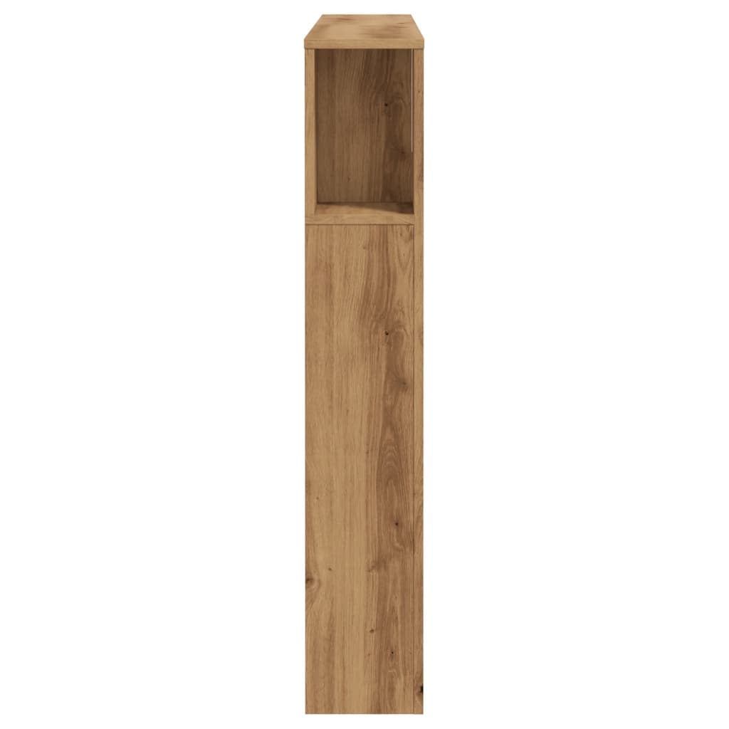 vidaXL Tăblie pat dulap stejar artizanal 120x19x104,5cm lemn prelucrat vidaXL Tăblie pat dulap stejar artizanal 120x19x104,5cm lemn prelucrat