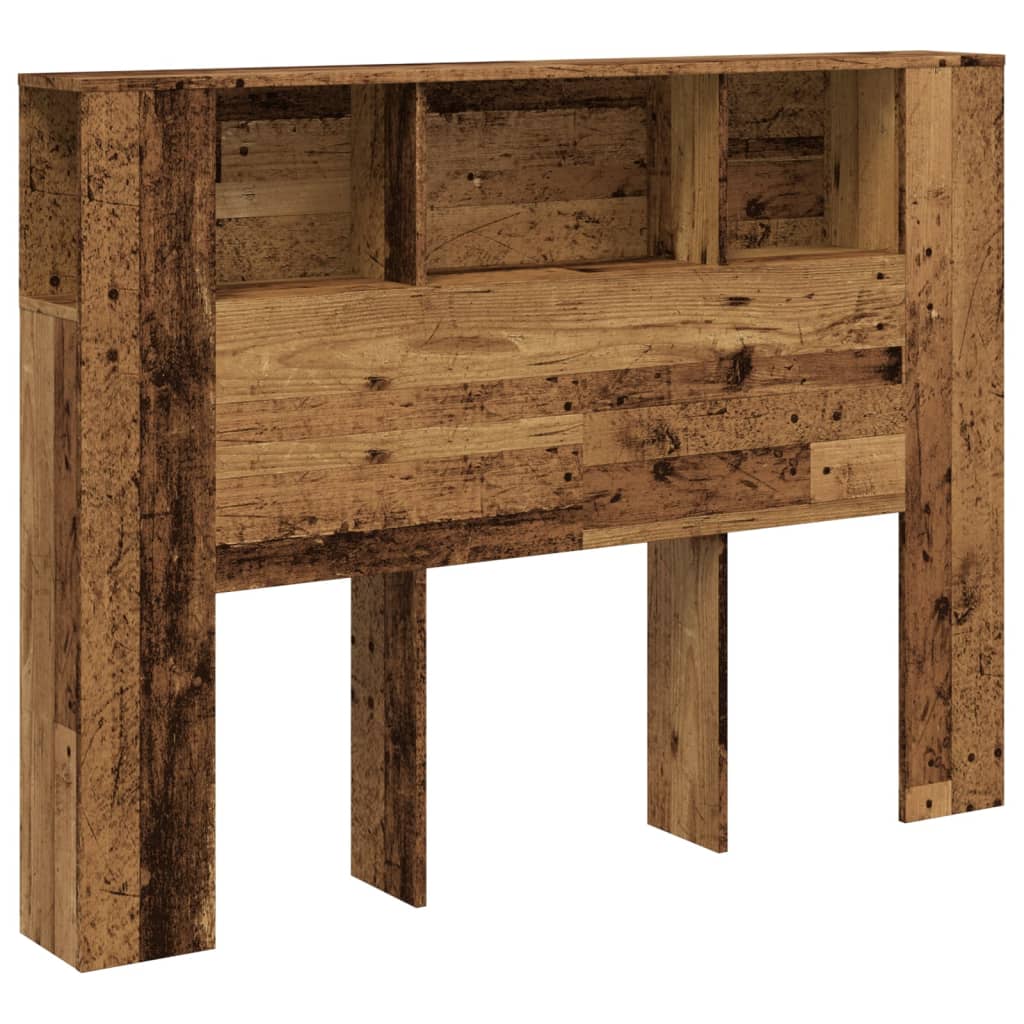 vidaXL Tăblie pat cu dulap lemn vechi 140x18,5x102,5 cm lemn prelucrat vidaXL Tăblie pat cu dulap lemn vechi 140x18,5x102,5 cm lemn prelucrat