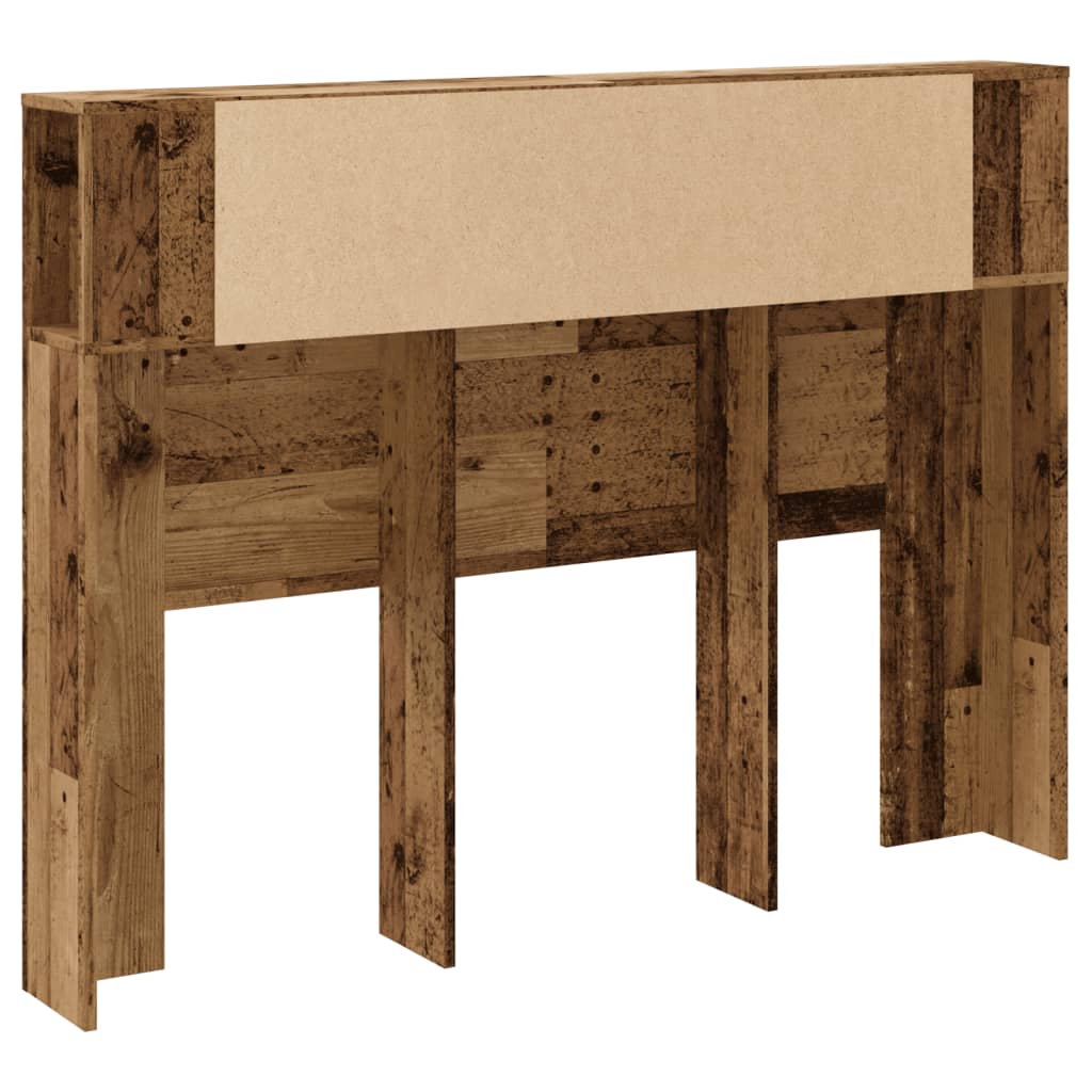 vidaXL Tăblie pat cu dulap lemn vechi 140x18,5x102,5 cm lemn prelucrat vidaXL Tăblie pat cu dulap lemn vechi 140x18,5x102,5 cm lemn prelucrat