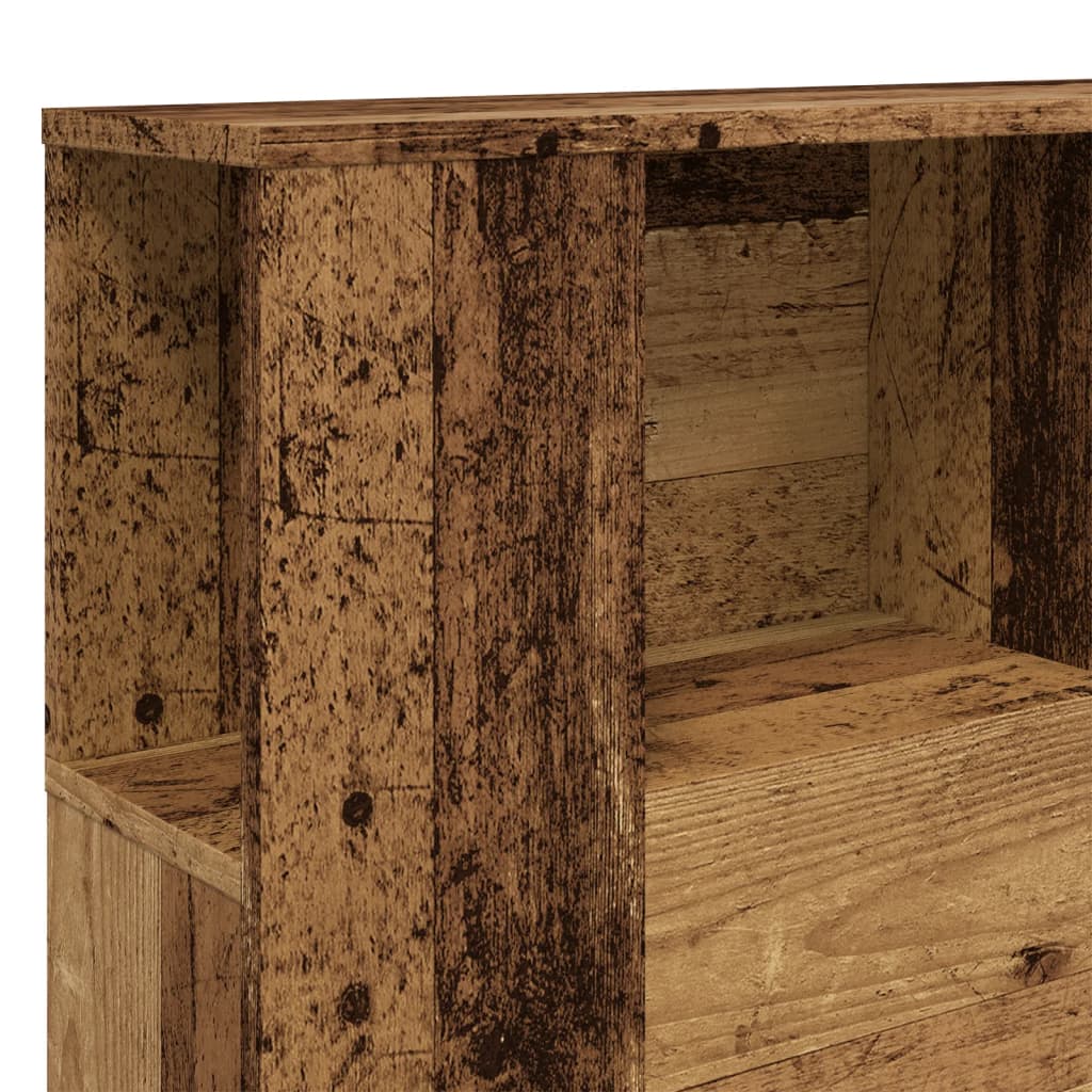 vidaXL Tăblie pat cu dulap lemn vechi 140x18,5x102,5 cm lemn prelucrat vidaXL Tăblie pat cu dulap lemn vechi 140x18,5x102,5 cm lemn prelucrat