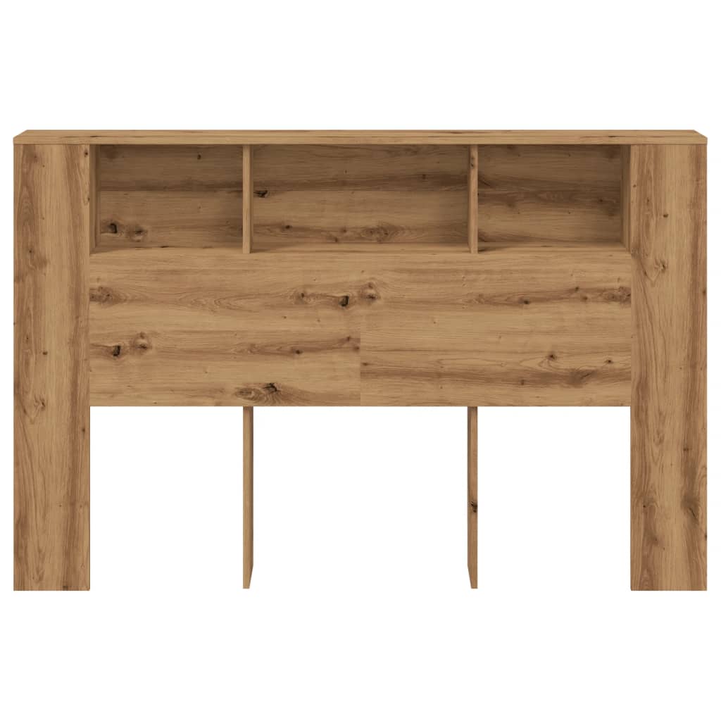 vidaXL Tăblie pat dulap stejar artizanal 160x18,5x103,5 cm lemn vidaXL Tăblie pat dulap stejar artizanal 160x18,5x103,5 cm lemn
