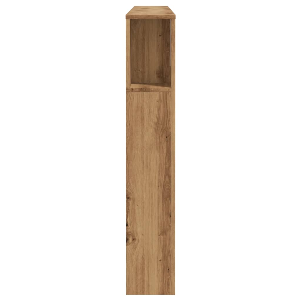 vidaXL Tăblie pat dulap stejar artizanal 160x18,5x103,5 cm lemn vidaXL Tăblie pat dulap stejar artizanal 160x18,5x103,5 cm lemn