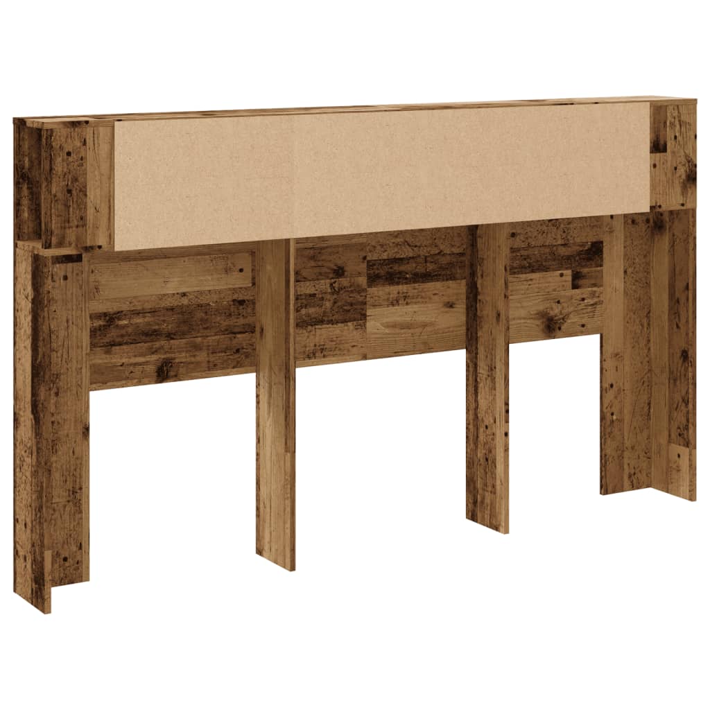 vidaXL Tăblie pat cu dulap lemn vechi 180x18,5x102,5 cm lemn prelucrat vidaXL Tăblie pat cu dulap lemn vechi 180x18,5x102,5 cm lemn prelucrat
