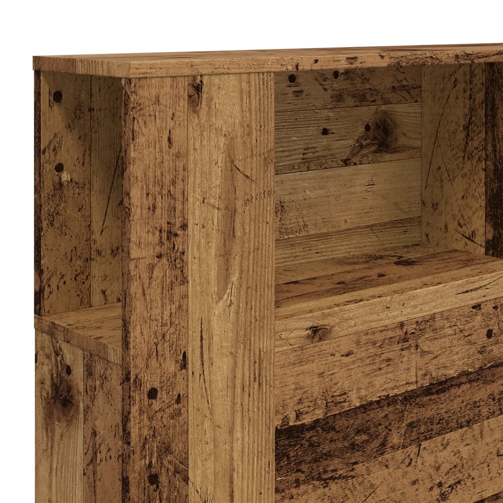 vidaXL Tăblie pat cu dulap lemn vechi 180x18,5x102,5 cm lemn prelucrat vidaXL Tăblie pat cu dulap lemn vechi 180x18,5x102,5 cm lemn prelucrat
