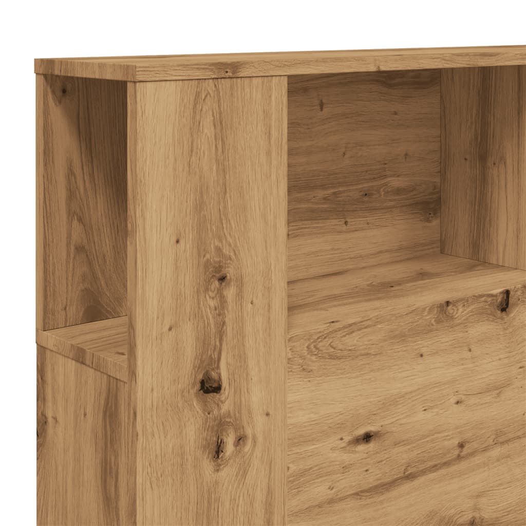 vidaXL Tăblie pat/dulap lemn artizanal 180x18,5x102,5cm lemn prelucrat vidaXL Tăblie pat/dulap lemn artizanal 180x18,5x102,5cm lemn prelucrat