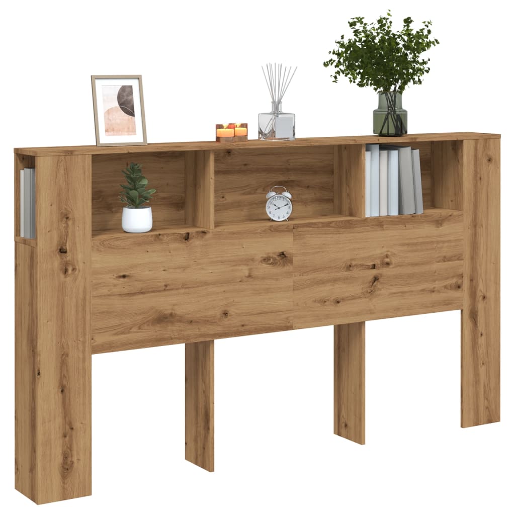 vidaXL Tăblie pat/dulap lemn artizanal 180x18,5x102,5cm lemn prelucrat vidaXL Tăblie pat/dulap lemn artizanal 180x18,5x102,5cm lemn prelucrat