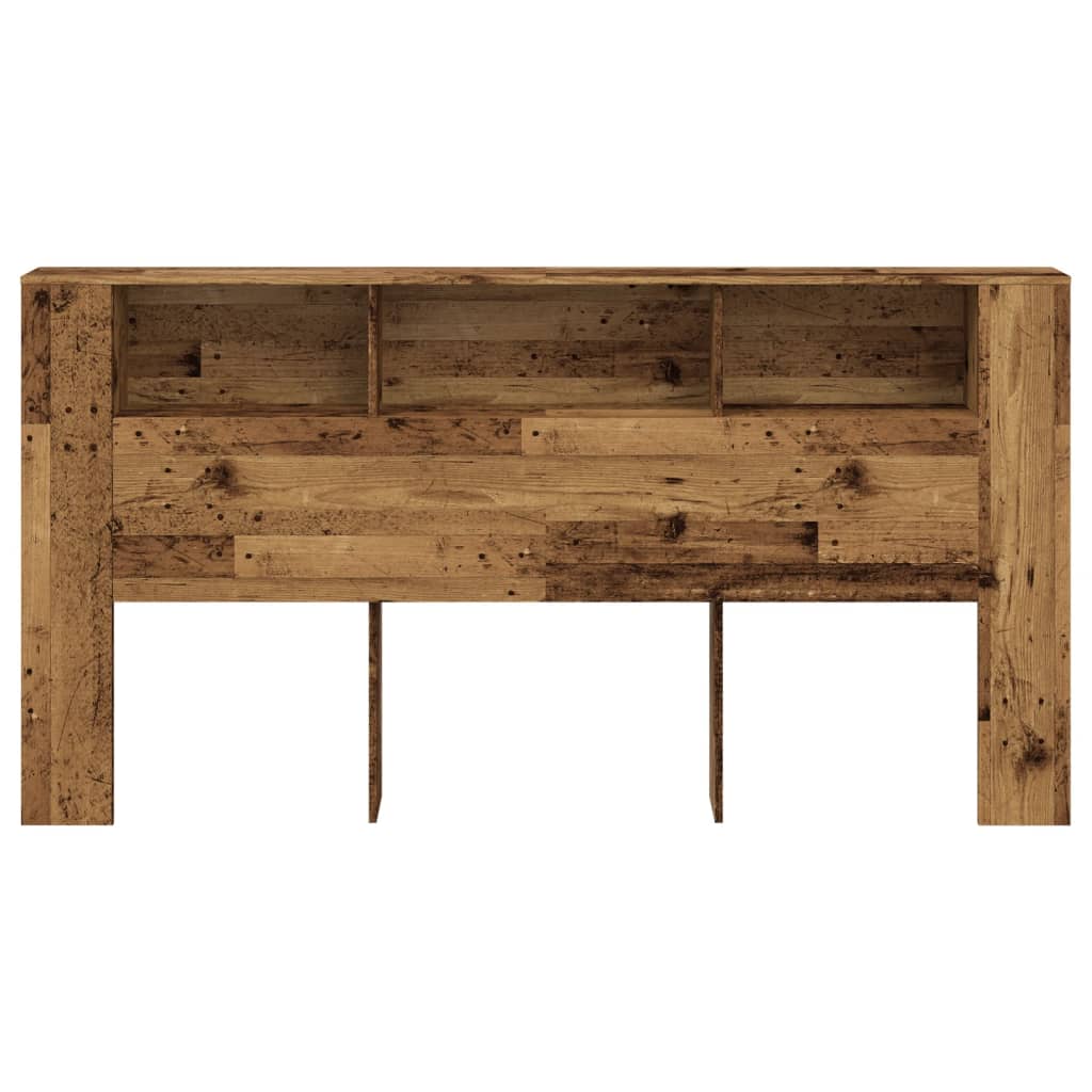 vidaXL Tăblie pat cu dulap lemn vechi 200x18,5x102,5 cm lemn prelucrat vidaXL Tăblie pat cu dulap lemn vechi 200x18,5x102,5 cm lemn prelucrat