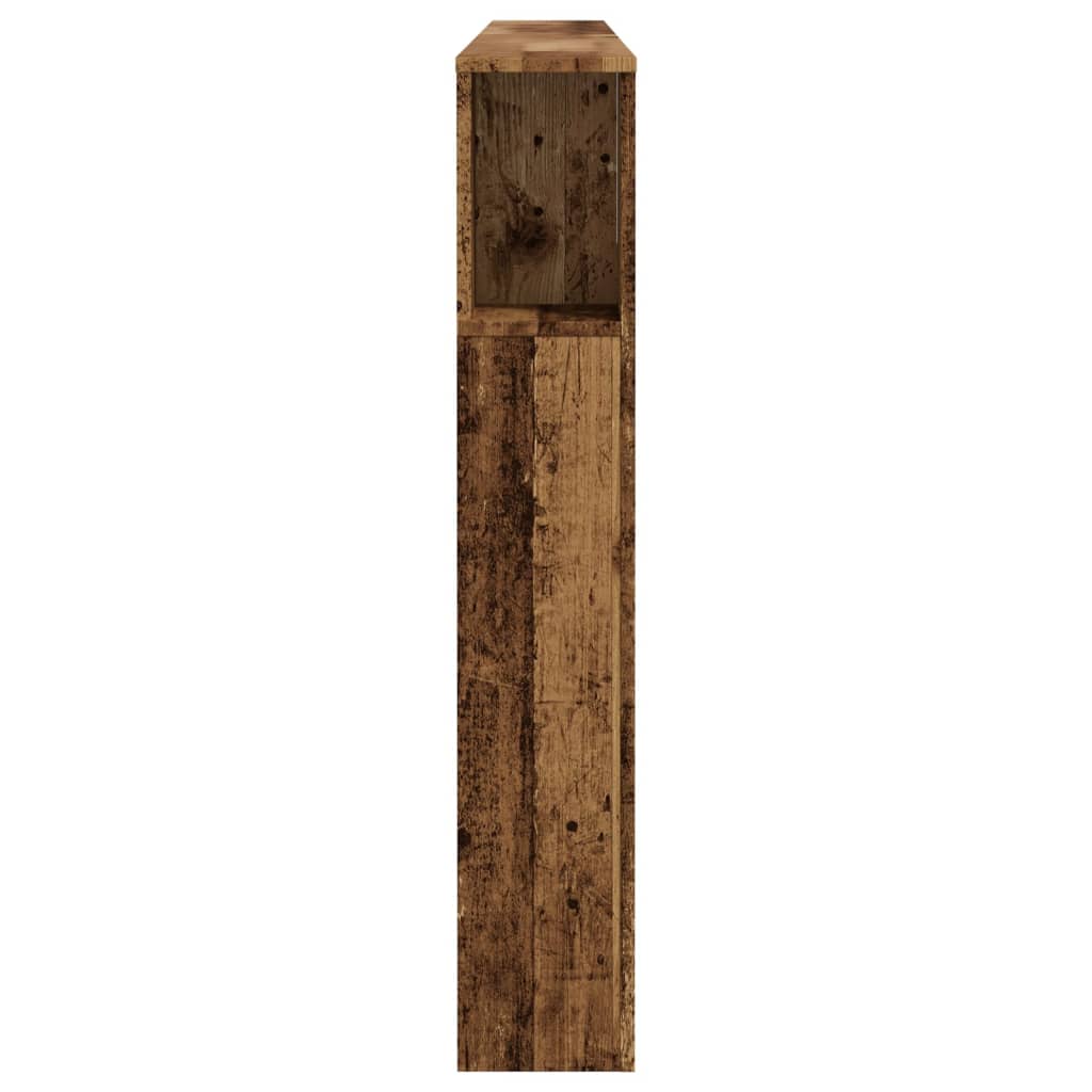 vidaXL Tăblie pat cu dulap lemn vechi 200x18,5x102,5 cm lemn prelucrat vidaXL Tăblie pat cu dulap lemn vechi 200x18,5x102,5 cm lemn prelucrat