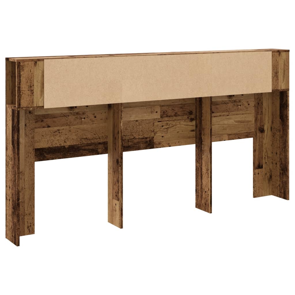 vidaXL Tăblie pat cu dulap lemn vechi 200x18,5x102,5 cm lemn prelucrat vidaXL Tăblie pat cu dulap lemn vechi 200x18,5x102,5 cm lemn prelucrat