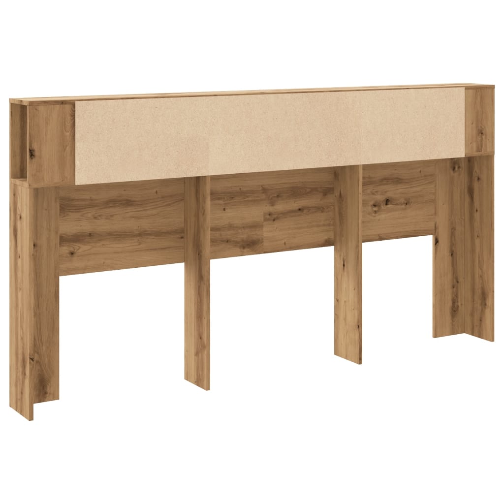 vidaXL Tăblie pat/dulap lemn artizanal 200x18,5x102,5cm lemn prelucrat vidaXL Tăblie pat/dulap lemn artizanal 200x18,5x102,5cm lemn prelucrat