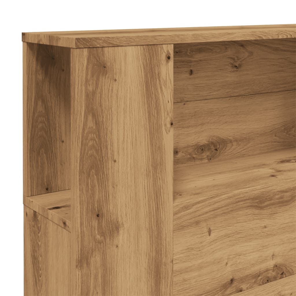 vidaXL Tăblie pat/dulap lemn artizanal 200x18,5x102,5cm lemn prelucrat vidaXL Tăblie pat/dulap lemn artizanal 200x18,5x102,5cm lemn prelucrat