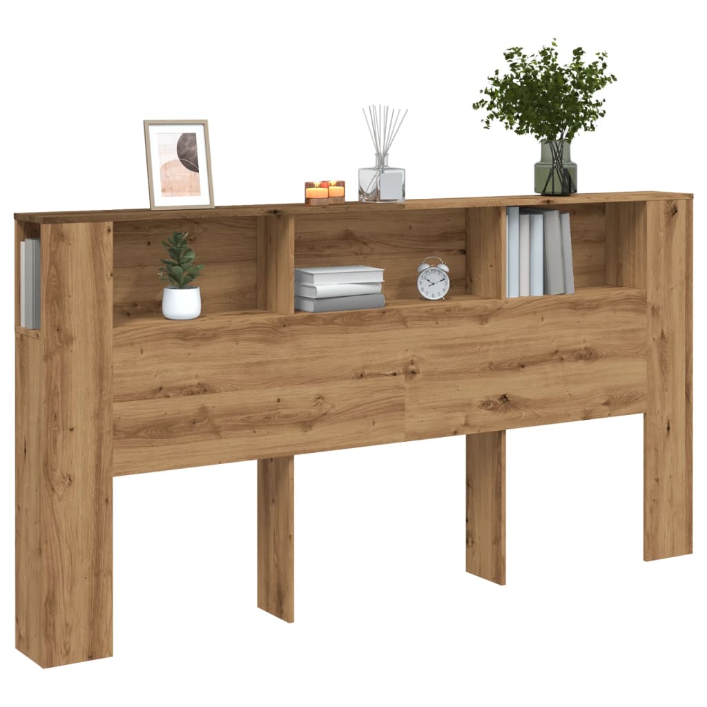 vidaXL Tăblie pat/dulap lemn artizanal 200x18,5x102,5cm lemn prelucrat vidaXL Tăblie pat/dulap lemn artizanal 200x18,5x102,5cm lemn prelucrat
