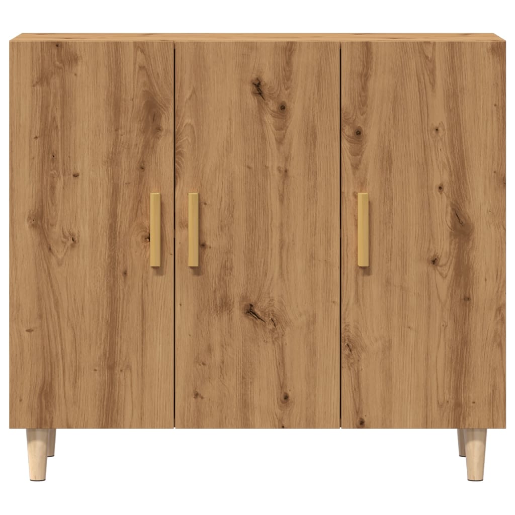 vidaXL Dulap, stejar artizanal, 90x34x80 cm, lemn prelucrat
