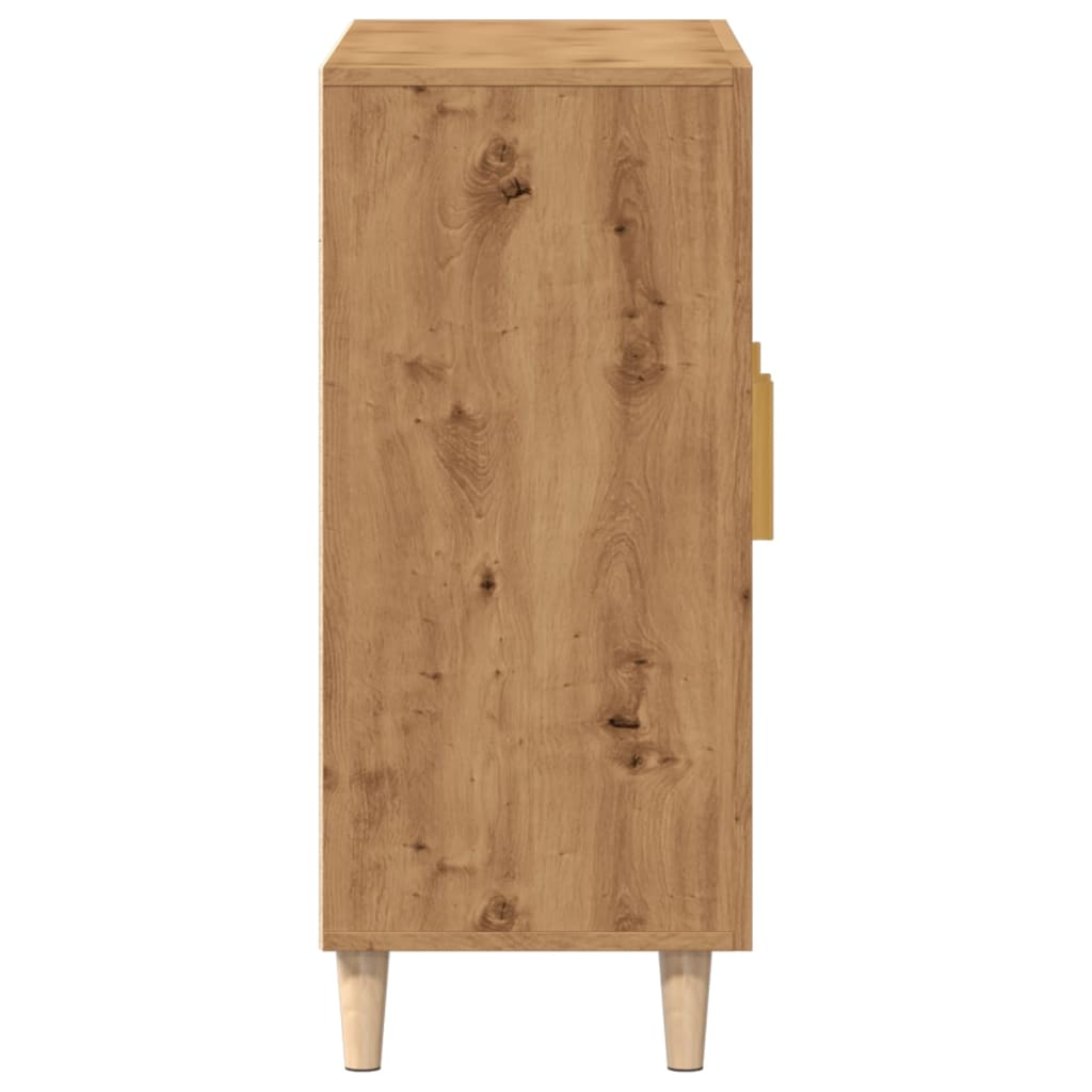 vidaXL Dulap, stejar artizanal, 90x34x80 cm, lemn prelucrat