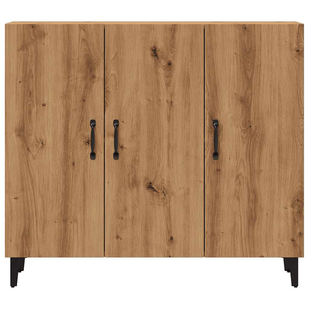 vidaXL Dulap, stejar artizanal, 90x34x80 cm, lemn prelucrat