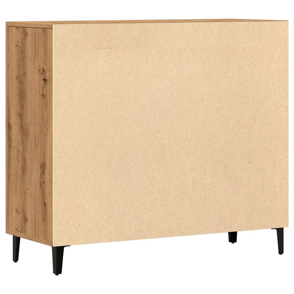 vidaXL Dulap, stejar artizanal, 90x34x80 cm, lemn prelucrat