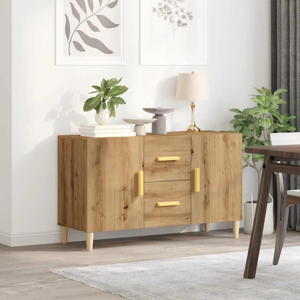 vidaXL Dulap, stejar artizanal, 100x36x60 cm, lemn prelucrat vidaXL Dulap, stejar artizanal, 100x36x60 cm, lemn prelucrat