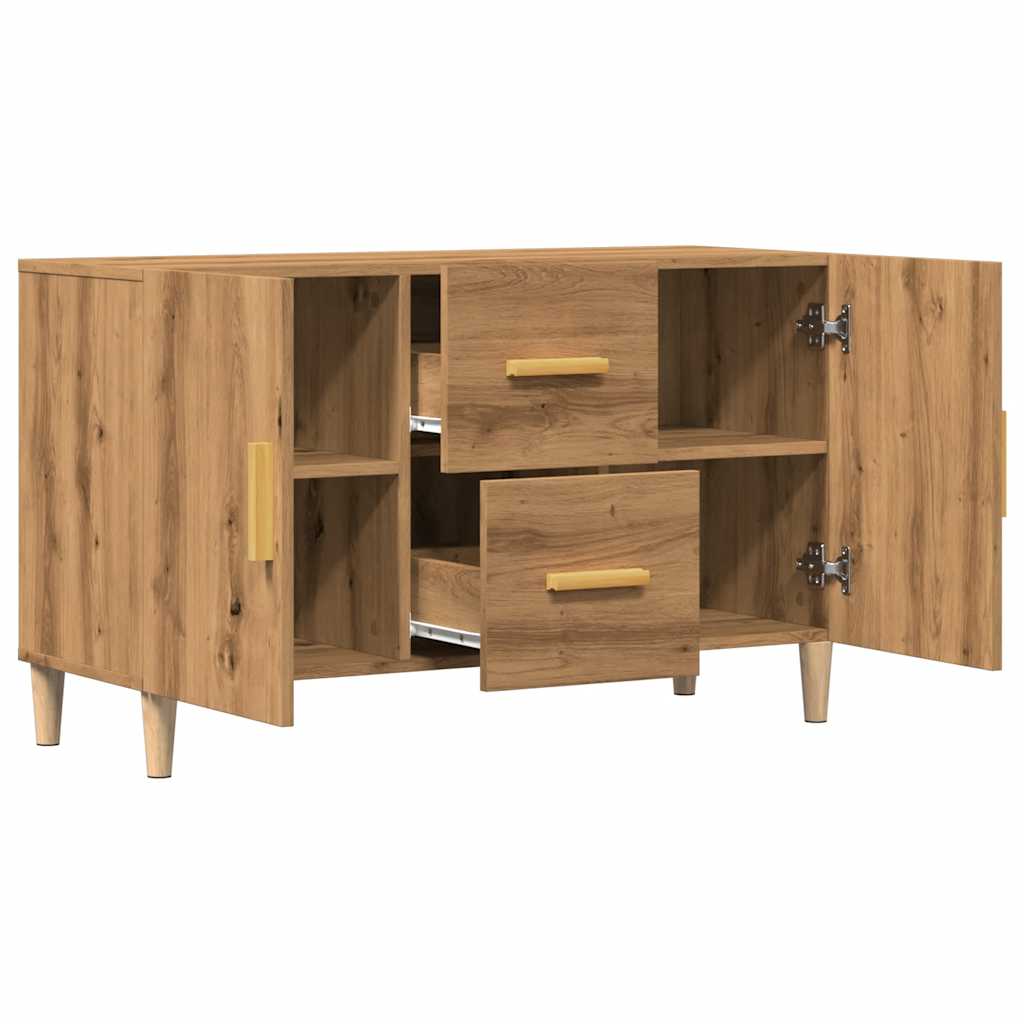 vidaXL Dulap, stejar artizanal, 100x36x60 cm, lemn prelucrat vidaXL Dulap, stejar artizanal, 100x36x60 cm, lemn prelucrat