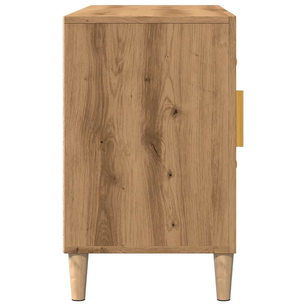 vidaXL Dulap, stejar artizanal, 100x36x60 cm, lemn prelucrat vidaXL Dulap, stejar artizanal, 100x36x60 cm, lemn prelucrat