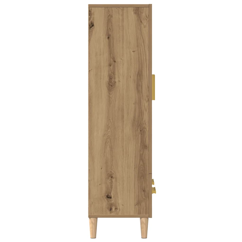 vidaXL Dulap înalt, Stejar artizanal, 70x31x115 cm, lemn compozit