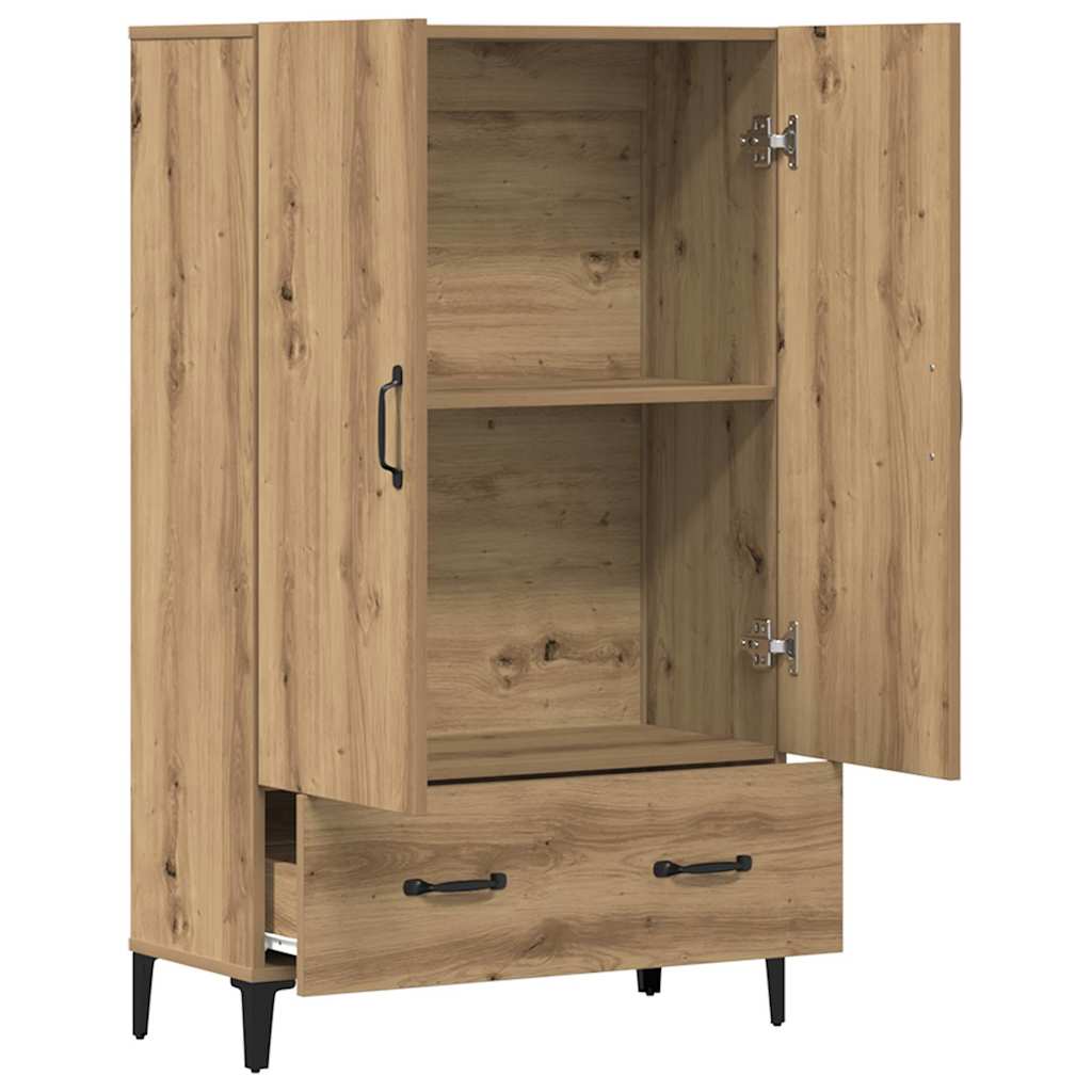 vidaXL Dulap înalt, Stejar artizanal, 70x31x115 cm, lemn compozit