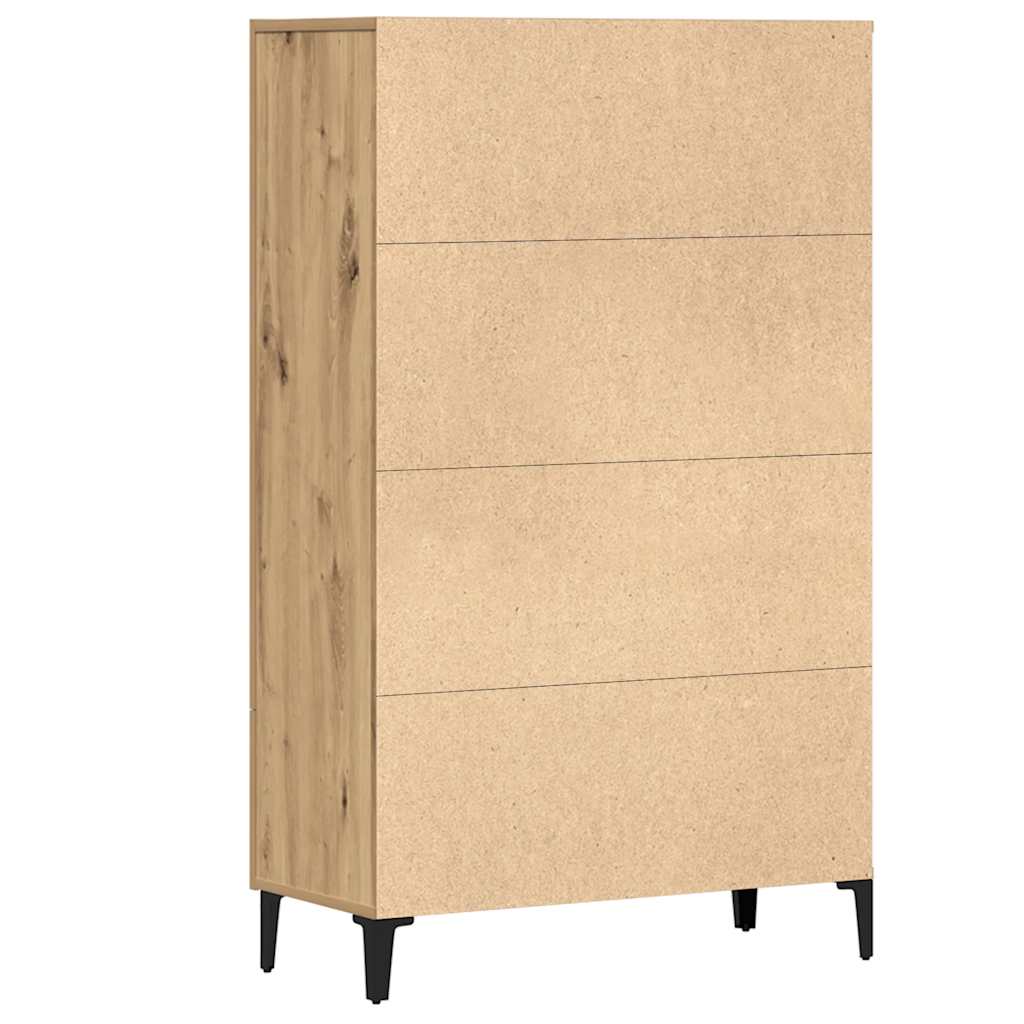 vidaXL Dulap înalt, Stejar artizanal, 70x31x115 cm, lemn compozit
