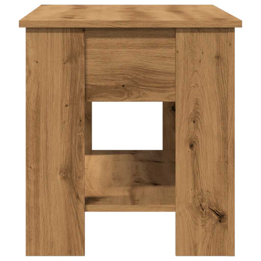 vidaXL Măsuță de cafea, stejar artizanal, 101x49x52 cm, lemn prelucrat