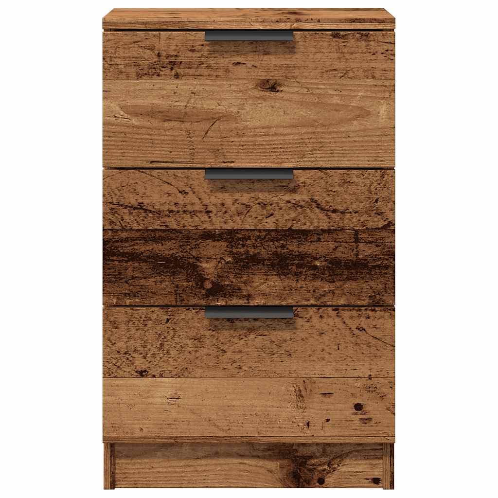vidaXL Noptiere, 2 buc, lemn învechit, 40x36x65 cm, lemn prelucrat
