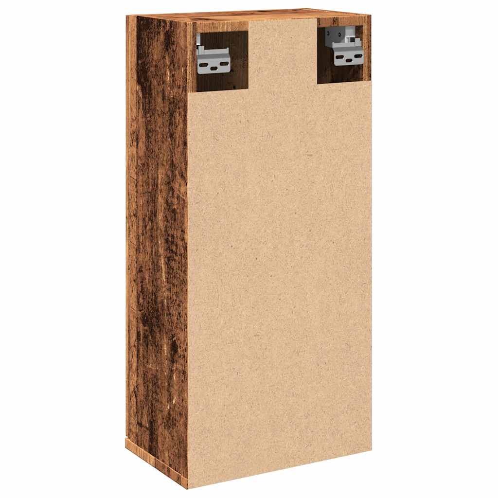 vidaXL Dulap de baie montat pe perete, lemn vechi, 32x20x67 cm