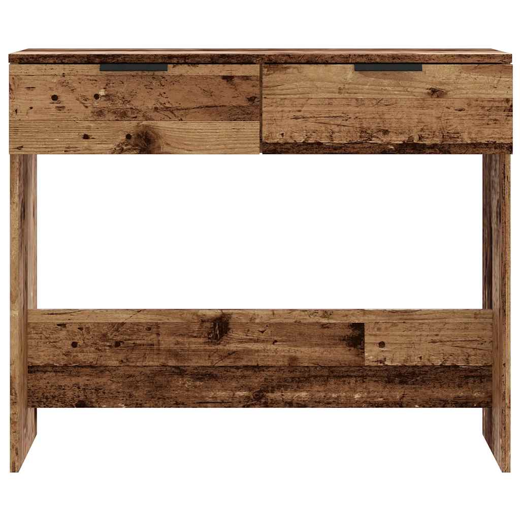 vidaXL Masă consolă, lemn vechi,90x36x75 cm, PAL
