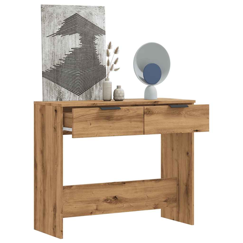 vidaXL Măsuță consolă, stejar artizanal,90x36x75 cm, lemn prelucrat vidaXL Măsuță consolă, stejar artizanal,90x36x75 cm, lemn prelucrat