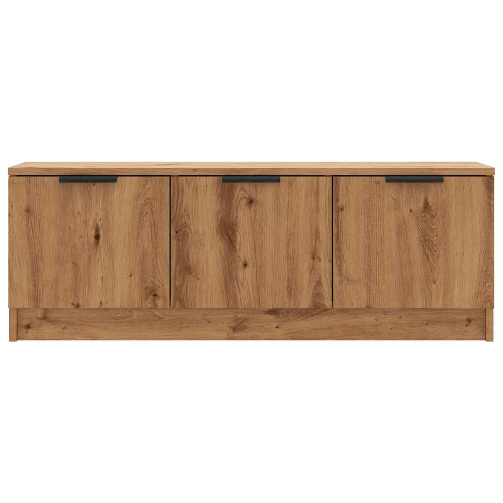 vidaXL Comodă TV,stejar artizanal 102x35x36,5 cm, lemn prelucrat