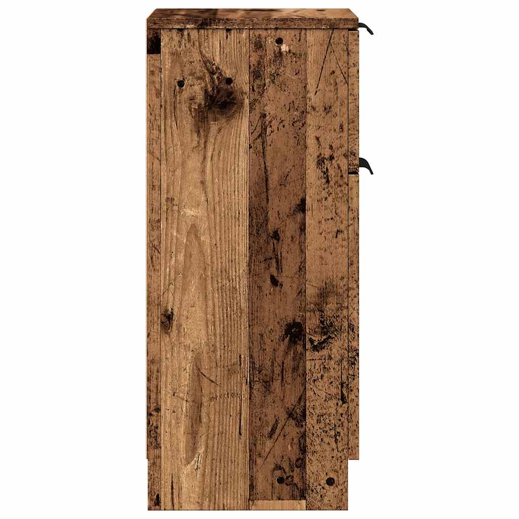 vidaXL Dulapuri, 2 buc., lemn vechi, 30x30x70 cm, lemn prelucrat