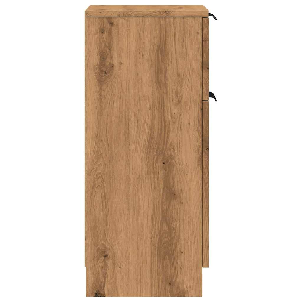 vidaXL Dulapuri, 2 buc., stejar artizanal, 30x30x70 cm, lemn compozit