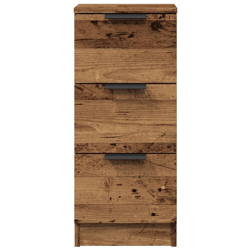 vidaXL Dulapuri, 2 buc., lemn vechi, 30x30x70 cm, lemn prelucrat