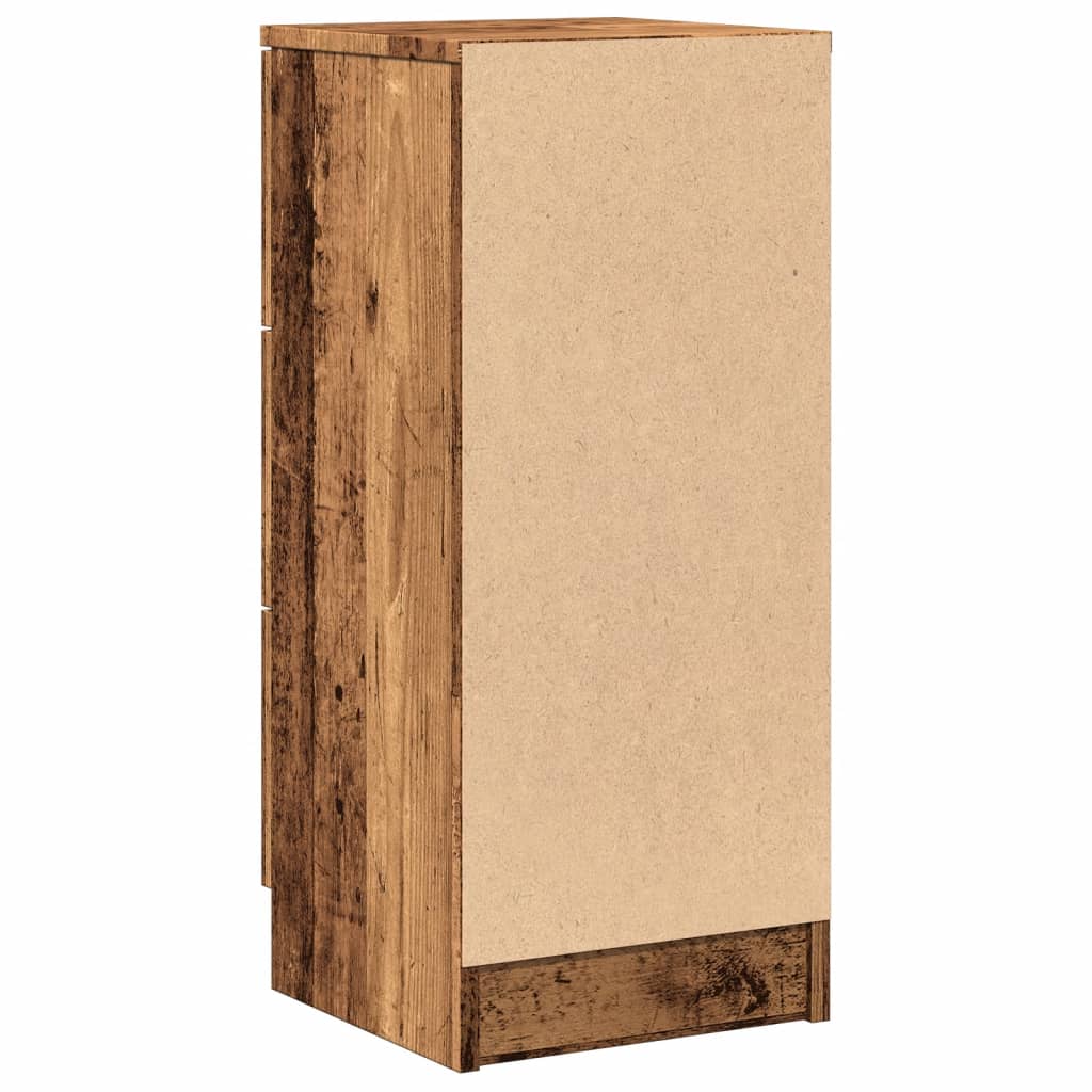 vidaXL Dulapuri, 2 buc., lemn vechi, 30x30x70 cm, lemn prelucrat