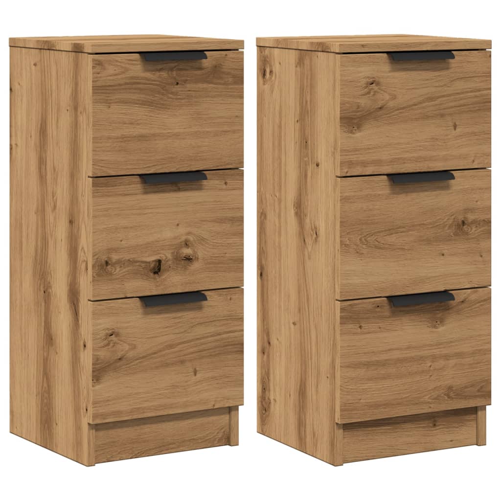 vidaXL Dulapuri, 2 buc., stejar artizanal, 30x30x70 cm, lemn compozit vidaXL Dulapuri, 2 buc., stejar artizanal, 30x30x70 cm, lemn compozit