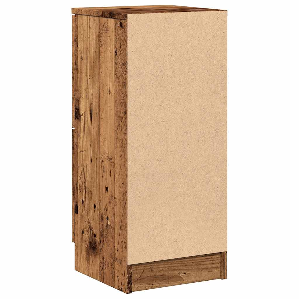 vidaXL Dulapuri, 2 buc., lemn vechi, 30x30x70 cm, lemn prelucrat
